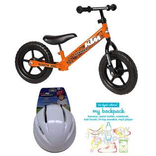   Balance Running Bike KTM Graphics With Toddler Helmet 