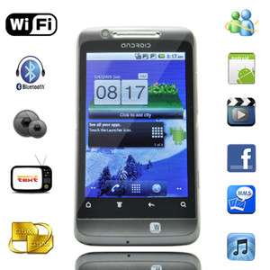 Android 2.3 Dual Sim Smart Phone Mobile Phone AGPS Wifi TV 