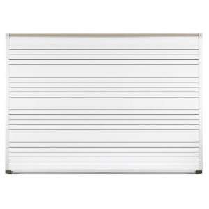   Magnetic Whiteboard with Aluminum Trim & Music Lines Electronics