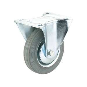   D2586 8 Inch 410 Pound Fixed Rubber Plate Caster