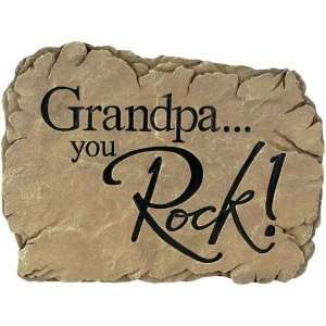 Carson Garden Stepping Stone Grandpa You Rock 12992 