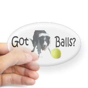  Border Collie Got Balls? Pets Oval Sticker by  