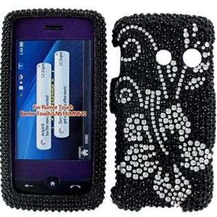   Bling Falling Silver Flower Snap On Protector Case Faceplate at 