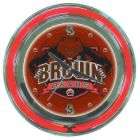 Trademark Brown University Neon Clock   14 inch Diameter