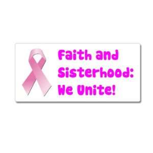  Breast Cancer Pink Ribbon Faith And Sisterhood   Window 