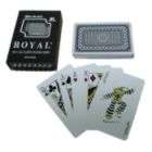   Poker One Blue Deck  Royal Plastic Playing Cards w/Star Pattern