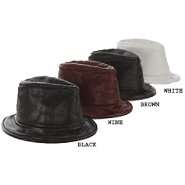 Headwear Creations Leather Fedora 