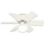 Westinghouse 78108 30 Inch Petite Hugger Ceiling Fan, White