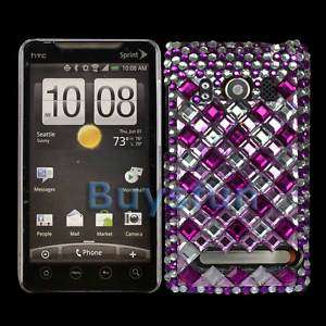 New Bling Diamond Hard Cover Case Skin For HTC EVO 4G  