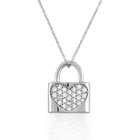 Bling Jewelry Designer Inspired Sterling Silver Diamond CZ Pave Heart 