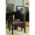 Acme Set of 2 Parson Dining Chairs with Checker Design in Black Bycast