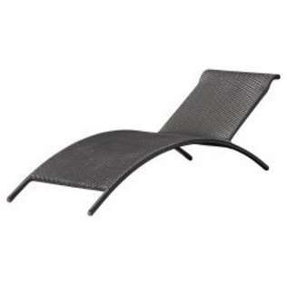 Zuo Modern Biarritz Chaise Lounge Chair   Espresso   26.5H x 25W x 