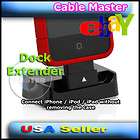 DOCK CHARGE EXTENDER CASE/BUMPER PASS THROUGH ADAPTER FOR IPOD IPHONE 