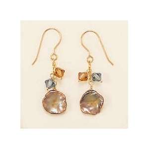  14/20 Gold Fill French Wire Earrings with Keshi Pearl and 