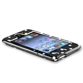   Dot Black Hard Skin Case Cover Accessory for iPod Touch 4th Gen 4G 4