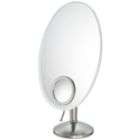 Mirror Image Oval Vanity Mirror with 10X Inset