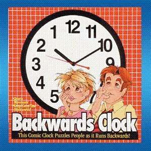  BACKWARDS CLOCK  Joke / Prank / Gag Gift Toys & Games