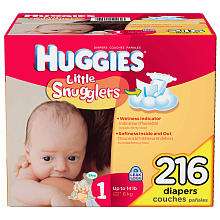 Huggies 216 Ct Little Snugglers Diapers   Size 1   Kimberly Clark Corp 