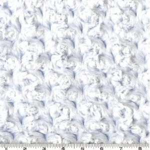  60 Wide Frosted Rose Minky Baby Blue Fabric By The Yard 