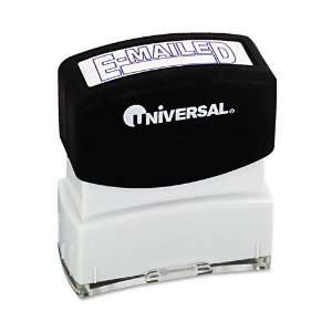 Universal® One Color Message Stamp, E MAILED, Pre Inked 