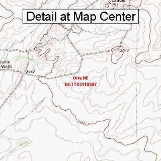   Quadrangle Map   Orla NE, Texas (Folded/Waterproof)