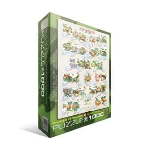  Frogs 1000 Piece Puzzle Toys & Games