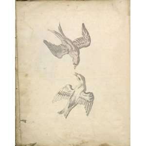     Jean Baptiste Oudry   24 x 30 inches   Two Swallows in Flight