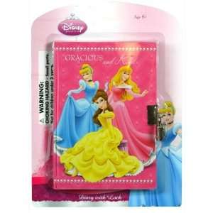   Disney Princess 50 Sheets Diary w/ Lock on Blister Card Toys & Games