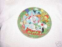 Warner Bros Looney Tunes 1991 Christmas Plate  