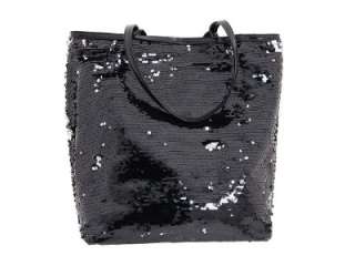   With Tags Betsey Johnson Black Sequin Tote Get Glitzy Retails for $168