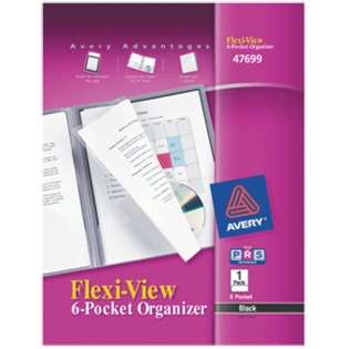 Avery Flexi View Six Pocket Organizer Asst 47699 Pack Of 12 at  