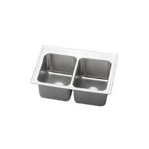  39 7/8 In Stainless Steel Drop In Double Bowl Kitchen Sink 