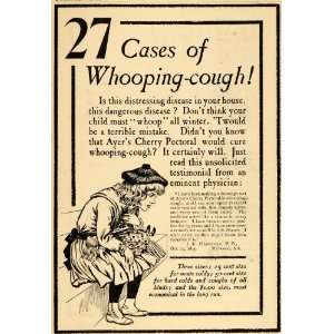   Cherry Pectoral Whooping Cough   Original Print Ad