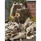   Monterey Spillway Water Fountain   Iron Rock with Spillway and Pond