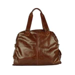  LILA PIX Leather Handbag Tertia Brown Beauty