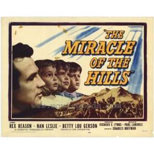  1959 The Miracle of the Hills 22 x 28 Half Sheet Style A 