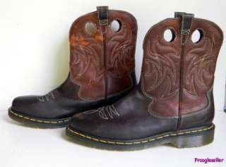 Dr Martens womens cowboy western boots 8 M UK 6 EUR 39 brown leather 