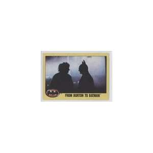 com 1989 Batman the Movie (Trading Card) #260   From Burton to Batman 