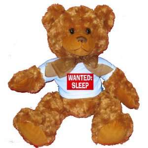  WANTED SLEEP Plush Teddy Bear with BLUE T Shirt Toys 