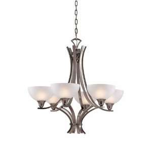  Triarch 29773 BS Luxor 6 Light Chandeliers in Antique 