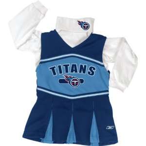  Tennessee Titans Reebok Toddler Cheerleader Dress Sports 