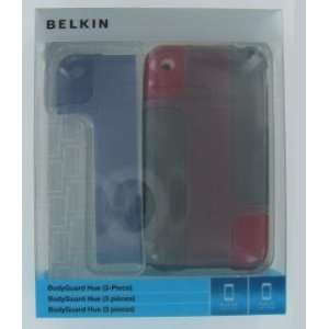  Belkin BodyGuard Hue iPhone 3G/S 3PC   Grey / Garnet 