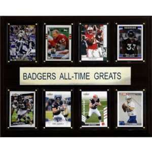  NCAA Football Wisconsin Badgers All Time Greats Plaque 