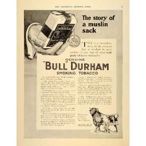  1912 Ad Cigarettes Smoking Tobacco Bull Durham Smoke 