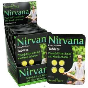 Natural Burst   Nirvana Powerful Stress Relief and Mood Enhancer   4 