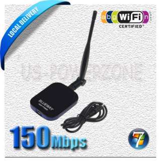   Range 1000mW 1W USB WiFi Wireless N Adapter +Antenna+Retai​l Package