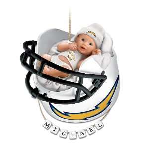  San Diego Chargers Personalized Babys First Christmas 