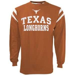  Texas Longhorns Burnt Orange End Line Long Sleeve T shirt 