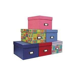 Pioneer Photo CD & DVD Storage Box with Solid Color Exterior, Holds 21 