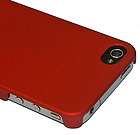 new ultra thin hard red matte rubberized iphone 4g 4s